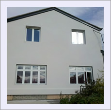 EWI - Weber Insulated Render system-Chester University rear elevation after